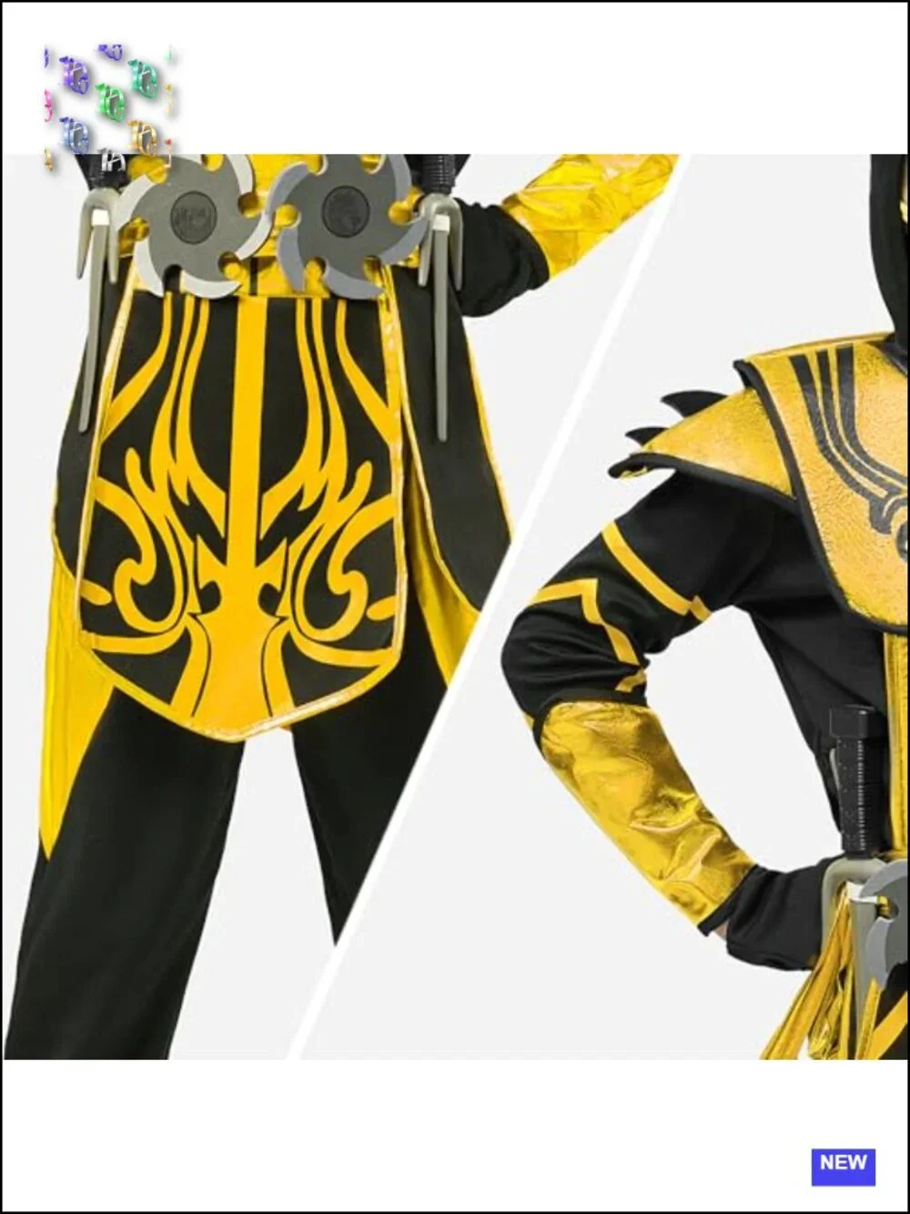 Red Ninja Costume Set with Accessories for Boys Halloween Cosplay
